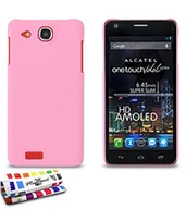 Etui i futerały do telefonów - Alcatel Ultraflache harte Schutzhülle ONE TOUCH IDOL ULTRA [Le Pearls Premium] [Rosa] von MUZZANO + STIFT und MICROFASERTUCH MUZZANO GRATIS - Das ULTIMATIVE, ELEGANTE UND LANGLEBIGE Schutz-Case für - miniaturka - grafika 1