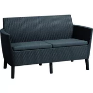 Sofy ogrodowe - KETER Kanapa SALEMO 2 seater sofa grafit - miniaturka - grafika 1