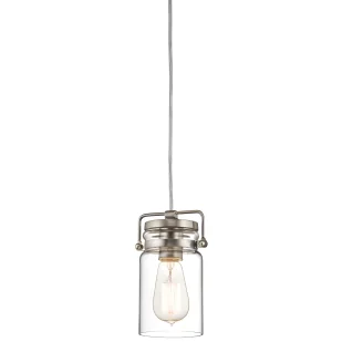 Lampa wisząca Brinley - kolor srebrny, transparentny - KL/BRINLEY/MP NI - Lampy sufitowe - miniaturka - grafika 1
