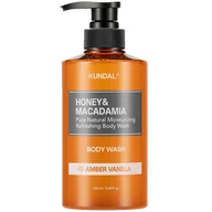 Kosmetyki do kąpieli - Kundal Honey & Macadamia Żel do mycia ciała, Bursztynowa Wanilia - miniaturka - grafika 1