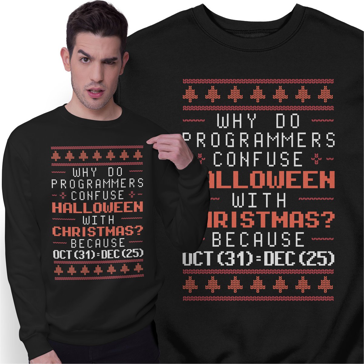 Świąteczna Bluza Prezent na Święta dla Informatyka Programisty Sweter