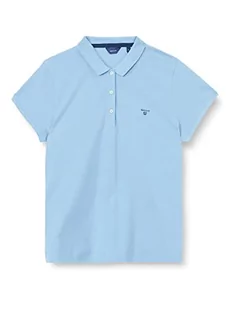 GANT Damska koszula polo Summer Pique, Gentle Blue, standardowa, Gentle Blue, M - Koszule damskie - miniaturka - grafika 1