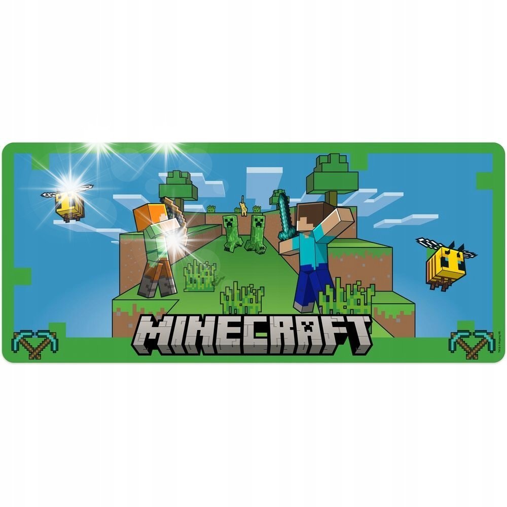 Podkładka Podkładka pod Myszkę Mysz Na Biurko Mata Antypoślizgowa 80x35 cm Minecraft