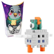 Klocki - Marioinex Klocki Mini Waffle Małe Zwierzęta Konstrukcyjne Kieszonkowe Pocket Pets Gołąb 16 El. 3+ - miniaturka - grafika 1