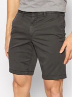 Spodenki męskie - Boss Szorty materiałowe Schino 50447772 Szary Slim Fit - miniaturka - grafika 1