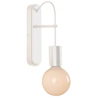 Lampy ścienne - Candellux Lighting biały kinkiet ALTO 21-70883 w stylu loft lampa ścienna z wisząca na kablu żarówką 21-70883 - miniaturka - grafika 1