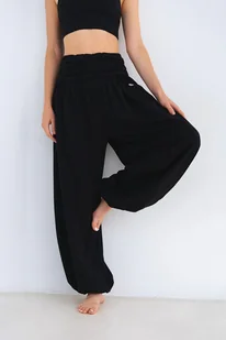 Spodnie haremki do jogi ALLADIN - czarne xs/s - Spodnie sportowe damskie - miniaturka - grafika 1