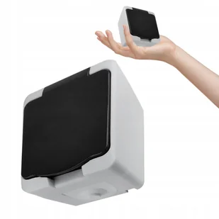 Gniazdo Elektryczne hermetyczne Orno szary OR-OE-7305(GS)/WB/10 - Gniazdka elektryczne - miniaturka - grafika 1