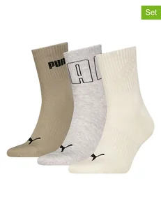 Puma Skarpety (3 pary) w kolorze szaro-beżowym - Skarpetki męskie - miniaturka - grafika 1