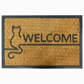 Wycieraczki - Wycieraczka Panama Kot kokos guma 40 x 60 cm - miniaturka - grafika 1