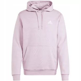 Bluza męska adidas Essentials Fleece Hoodie fioletowa IN0328 2XL - Bluzy męskie - miniaturka - grafika 1