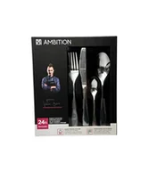 Zestawy sztućców - AMBITION Komplet sztućców dla 6 osoób SMOOTH - miniaturka - grafika 1