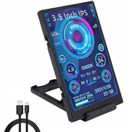 Chłodzenie procesora - Ekran dodatkowy wyświetlacz 3.5'' IPS USB C Monitor LCD CPU GPU AIDA64 - miniaturka - grafika 1