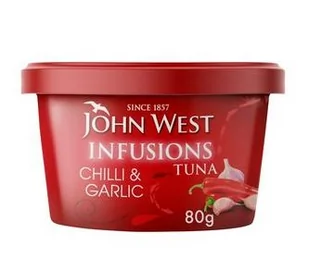 John West Infusions Tuna Chilli & Garlic 80g - Konserwy i dania rybne - miniaturka - grafika 1
