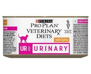 Purina PURINA Veterinary PVD UR Urinary Cat Indyk 24x195g puszka 23330-uniw - Mokra karma dla kotów - miniaturka - grafika 1