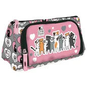 Podręczniki dla gimnazjum - Piórnik saszetka Cleo i Frank 39 DERFORM - miniaturka - grafika 1