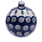 Bombki - Ceramiczna bombka duża Ceramika Bolesławiec - miniaturka - grafika 1