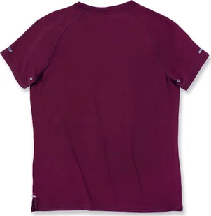 Carhartt Koszulka Carhartt LWD BORDEAUX - Koszulki męskie - miniaturka - grafika 1