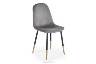 Krzesło do salonu glamour szare FABIOLI - Krzesła Krzesło do salonu glamour szare FABIOLI - Krzesła - miniaturka - grafika 1