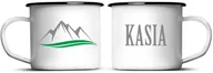 Gadżety dla niej i dla niego - Kubek stalowy - Góry + Twoje imię - miniaturka - grafika 1