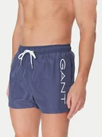 Kąpielówki męskie - Gant Szorty kąpielowe 920006200 Granatowy Regular Fit - miniaturka - grafika 1