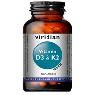 Witaminy i minerały - Viridian Witamina D3 i K2 Suplement diety 90 kaps. - miniaturka - grafika 1