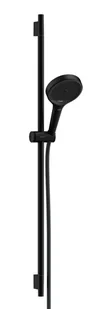 Hansgrohe Rainfinity - Zestaw głowica prysznicowa, drążek i wąż, 3 dysze, EcoSmart, czarny mat 28744670 - Słuchawki prysznicowe - miniaturka - grafika 1
