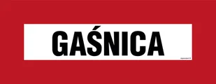 BC109 GAŚNICA, PN - PŁYTA PCV 1MM; (360X140MM) - Systemy ekspozycyjne i znaki informacyjne - miniaturka - grafika 1