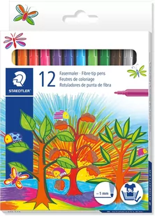 Staedtler Noris Club flamastry szkolne 12 kolorów - Kredki, ołówki, pastele i pisaki - miniaturka - grafika 2