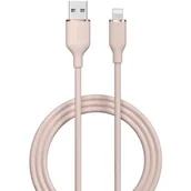 Kable USB - Kabel USB - Lightning DEVIA Jelly 2.4A 1.2 m Różowy - miniaturka - grafika 1