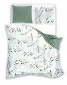 Pościel - POŚCIEL bawełniana LIŚCIE rośliny 140x200 cm + 70x90 cm komplet - miniaturka - grafika 1