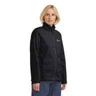 Kurtki damskie - Damska kurtka polarowa Jack Wolfskin MOONRISE FZ W black - S - miniaturka - grafika 1