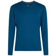 Bielizna sportowa męska - Koszulka męska Icebreaker Mens 200 Oasis LS Crewe Rozmiar: XL / Kolor: niebieski/biały - miniaturka - grafika 1