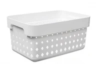 Pojemniki łazienkowe - Plast Team SOUL ORGANIZER KOSZYK 26 X 18 X 12,6 CM BIAŁY DELHAN 6023-01 - miniaturka - grafika 1