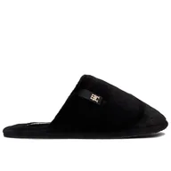 Klapki i japonki damskie - Klapki Tommy Hilfiger Comfort Home Slipper FW0FW08138-BDS - czarne - miniaturka - grafika 1