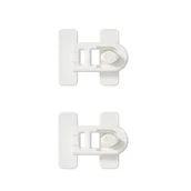 Zawiasy, okucia i inne akcesoria - 2-częściowa blokada zabezpieczająca lodówkę przed dziećmi – mocny klej, bez wiercenia – kompatybilna z lodówkami, zamrażarkami i szafkami - miniaturka - grafika 1