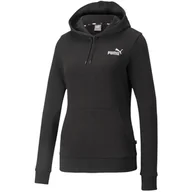 Bluzy damskie - Bluza Damska Puma Ess+ Embroidery Hoodie Tr Czarna 848332 01-L - miniaturka - grafika 1