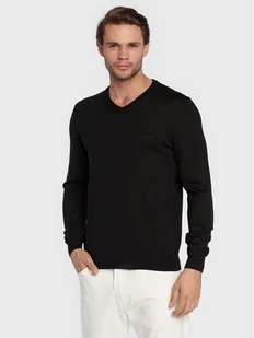 Boss Sweter Baram-L 50476363 Czarny Regular Fit - Swetry męskie - miniaturka - grafika 1