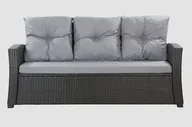 Poduszki ogrodowe - Poduszki na sofę, szare, 168x52x7+ 3*50x56cm, poduszki na meble ogrodowe - miniaturka - grafika 1