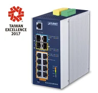 Pozostałe akcesoria sieciowe - PLANET IGS-5225-8P2S2X łącza sieciowe Zarządzany L3 Gigabit Ethernet (10/100/1000) Obsługa PoE Niebieski, Srebrny IGS-5225-8P2S2X - miniaturka - grafika 1