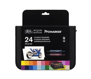 Zestaw ProMarker, 24 kolory, Winsor&Newton - Kredki, ołówki, pastele i pisaki - miniaturka - grafika 1