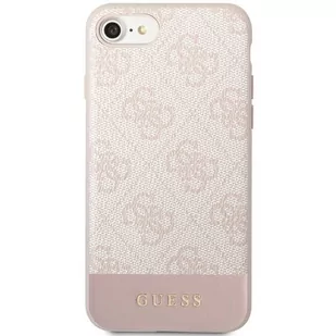 Guess GUHCI8G4GLPI iPhone 7/8/SE 2020/ 2022 różowy/pink hard case 4G Stripe Collection - Etui i futerały do telefonów - miniaturka - grafika 3