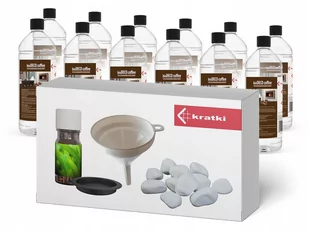 Bio Paliwo Bioetanol Biokominek Kawa Zestaw - Akcesoria kominkowe - miniaturka - grafika 1