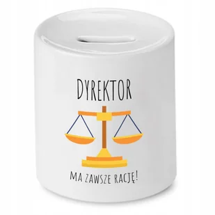 Dla Szefowej Skarbonka na Urodziny na Prezent z Nadrukiem ze Zdjęciem + Opakowanie na prezent (wzór 01) - Skarbonki - miniaturka - grafika 1