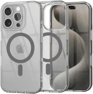 Etui i futerały do telefonów - Etui Supero TPU Acrylic z MagSafe do iPhone 16 Pro, szary - miniaturka - grafika 1