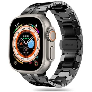 Pasek TECH-PROTECT Stainless Line do Apple Watch 4/5/6/7/8/9/SE/Ultra (42/44/45/49mm) Czarny - Akcesoria do smartwatchy - miniaturka - grafika 1