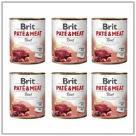 Mokra karma dla psów - Brit Pate & Meat Wołowina 6x800g Mokra Karma dla Psa - miniaturka - grafika 1