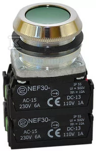 Promet Przycisk sterowniczy 30mm zielony 2Z 2R z samopowrotem W0-NEF30-K 2X2Y Z W0-NEF30-K 2X2Y Z - Inne akcesoria elektryczne - miniaturka - grafika 1
