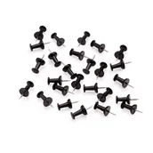 Akcesoria do tablic - Pinezki ozdobne do tablic korkowych czarne beczułki - 50 sztuk - miniaturka - grafika 1