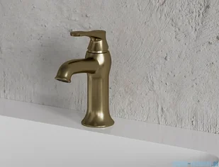 Omnires Art Deco bateria umywalkowa brąz antyczny AD5110BR | - Baterie umywalkowe - miniaturka - grafika 4